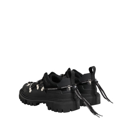 Chaussures de trekking basses à lacets noires Dolce & Gabbana