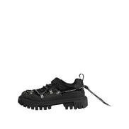 Chaussures de trekking basses à lacets noires Dolce & Gabbana