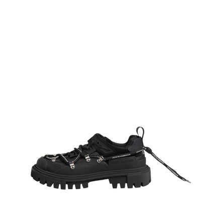 Chaussures de trekking basses à lacets noires Dolce & Gabbana