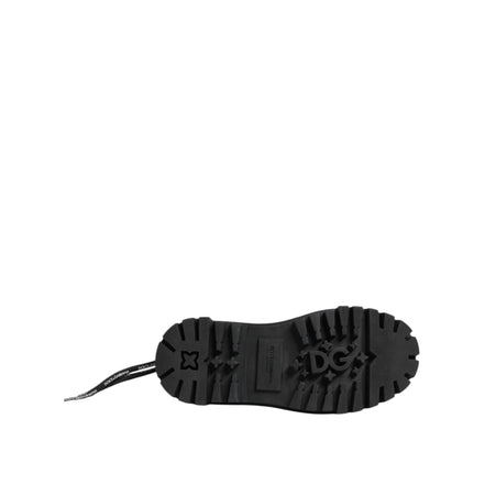 Chaussures de trekking basses à lacets noires Dolce & Gabbana