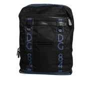 Sac à dos scolaire Dolce & Gabbana en nylon noir avec logo DG