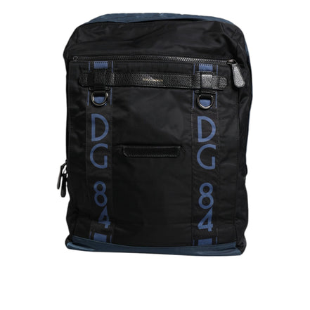 Sac à dos scolaire Dolce & Gabbana en nylon noir avec logo DG