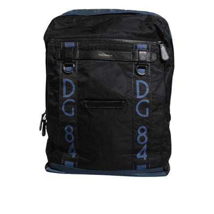 Sac à dos scolaire Dolce & Gabbana en nylon noir avec logo DG