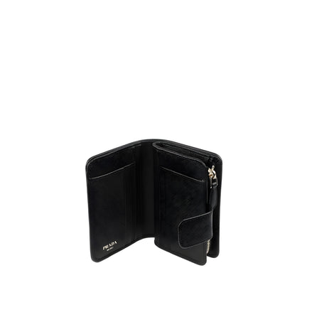 Portefeuille Prada en nylon noir