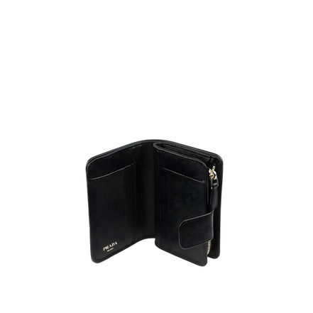 Portefeuille Prada en nylon noir