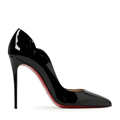 Escarpins Christian Louboutin Hot Chick en Cuir Verni Noir 100