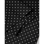 Écharpe foulard Dolce & Gabbana noire à pois 133,5 cm x 12,5 cm