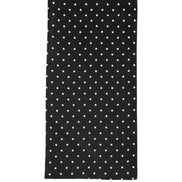 Écharpe foulard Dolce & Gabbana noire à pois 133,5 cm x 12,5 cm