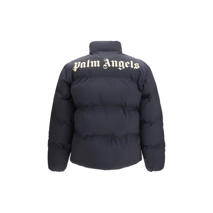 Palm Angels Veste longue en polyamide noir