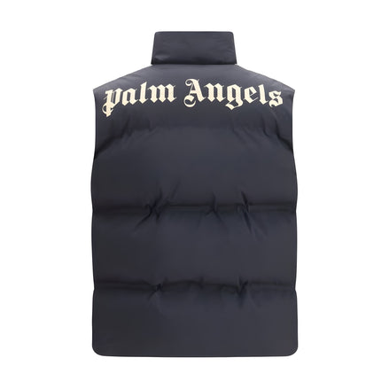 Palm Angels Blouson sans manches en polyamide noir