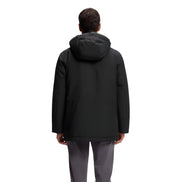Veste longue Hugo Boss noire en polyester