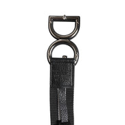 Dolce & Gabbana Black Logo Print DG Buckle Belt
