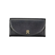 Portefeuille femme en polyuréthane noir Tommy Hilfiger