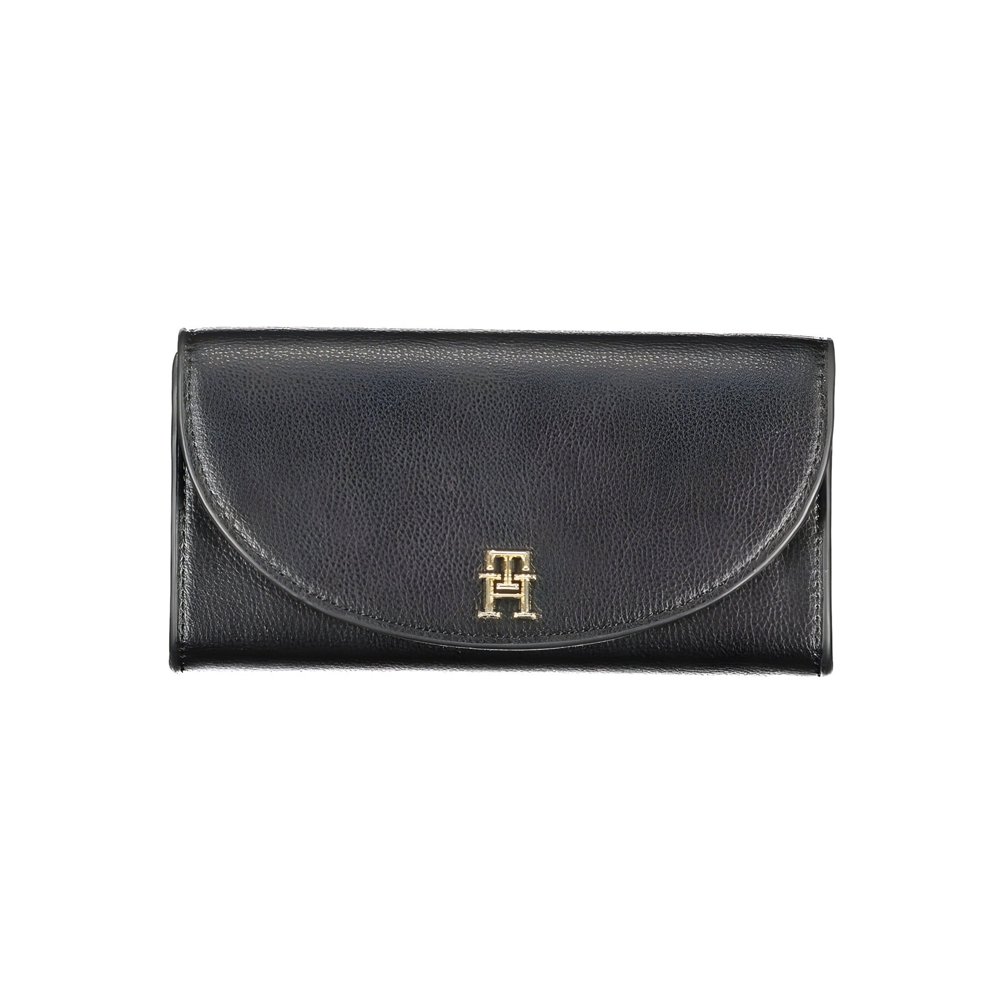 Portefeuille femme en polyuréthane noir Tommy Hilfiger
