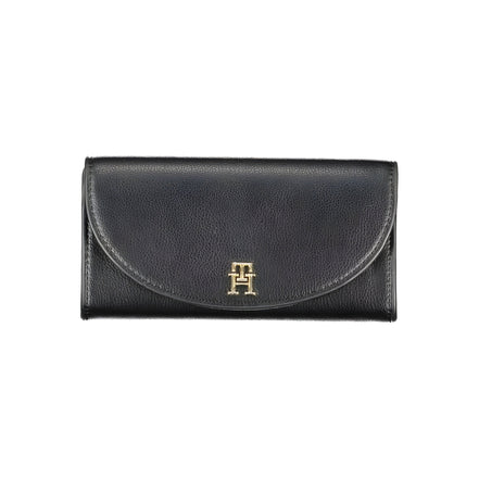 Portefeuille femme en polyuréthane noir Tommy Hilfiger