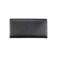 Portefeuille femme en polyuréthane noir Tommy Hilfiger