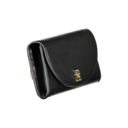 Portefeuille femme en polyuréthane noir Tommy Hilfiger