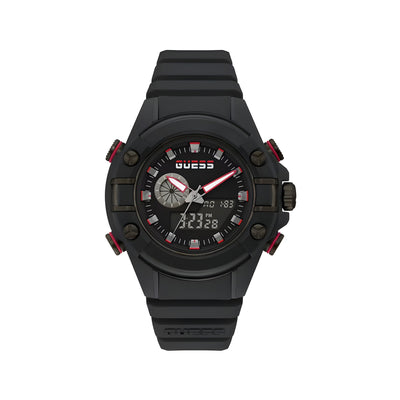 Montre Sport Guess en Résine Noire