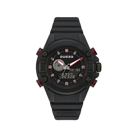 Montre Sport Guess en Résine Noire