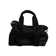 Sac de transport pour animal Dolce & Gabbana noir avec bandoulière et plaque logo