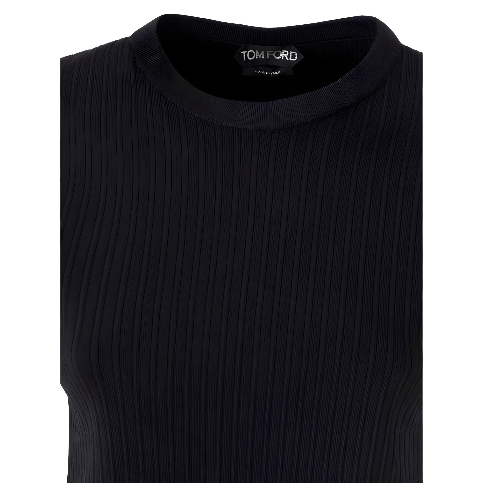T-shirt en soie noire Tom Ford