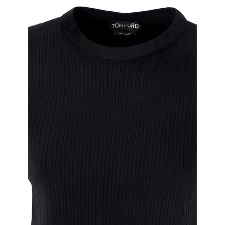 T-shirt en soie noire Tom Ford