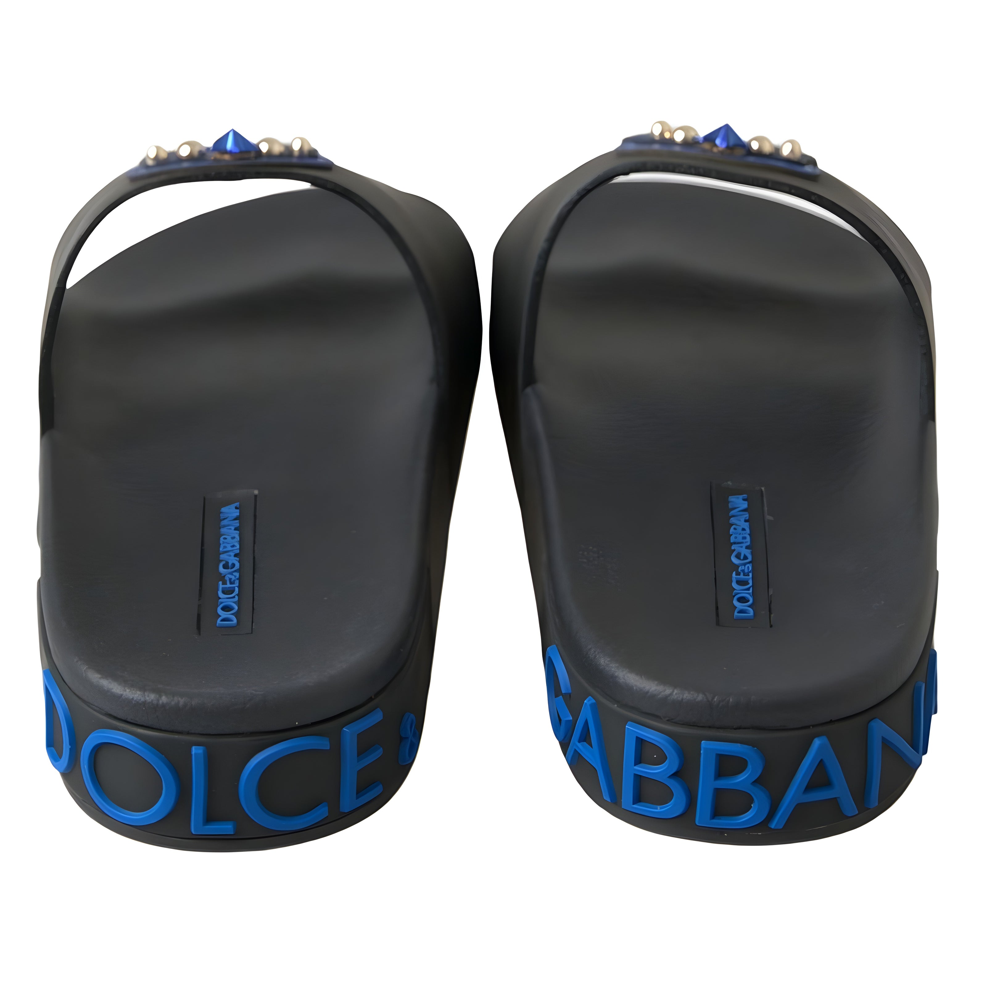 Dolce & Gabbana Sandales Tongs Noires Plage Saint Barth