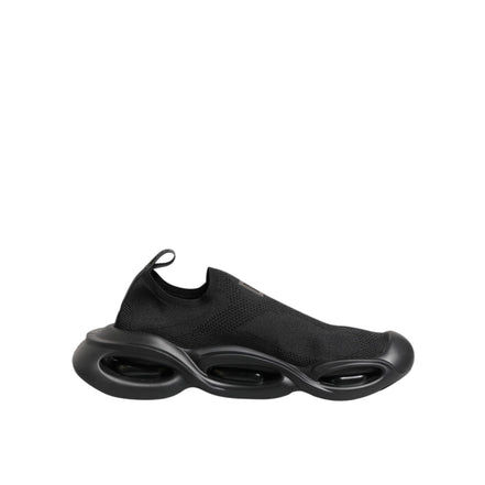Dolce & Gabbana Black Slip On Wave Low Top Sneakers