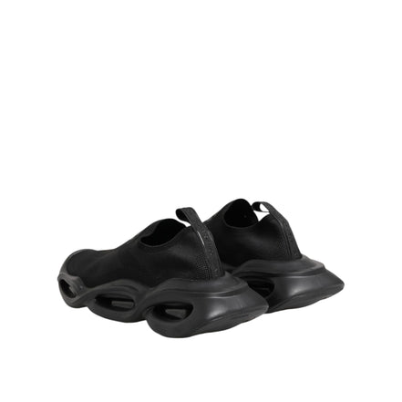 Dolce & Gabbana Black Slip On Wave Low Top Sneakers