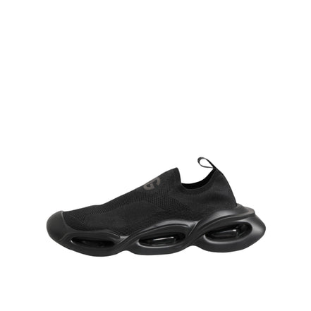 Dolce & Gabbana Black Slip On Wave Low Top Sneakers