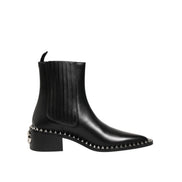 Dolce & Gabbana Black Studded Chelsea Ankle Boots