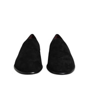 Mocassins à enfiler en daim noir Dolce & Gabbana Chaussures habillées