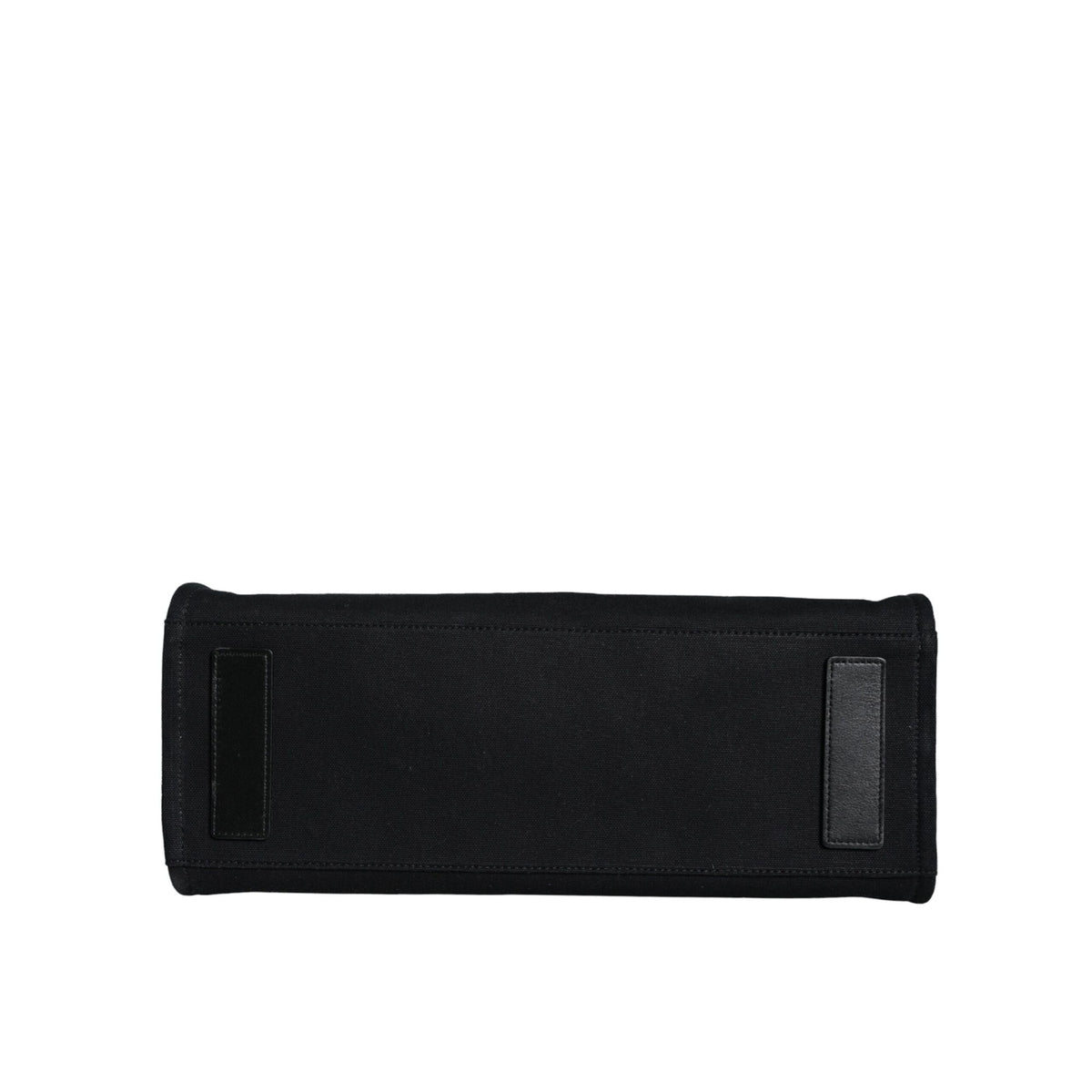 Sac fourre-tout à bandoulière en toile et cuir noir avec logo Versace