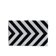 Dolce & Gabbana Black White Gold Frame Evening Clutch