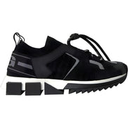 Dolce & Gabbana Black White Logo Sorrento Sneakers