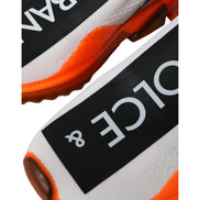 Dolce & Gabbana Black White Orange Slip On Sorrento Sneakers