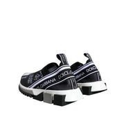Dolce & Gabbana Black White Sorrento Low Top Sneakers