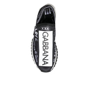 Dolce & Gabbana Black White Sorrento Low Top Sneakers