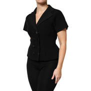 Veste croisée Dolce & Gabbana en laine noire