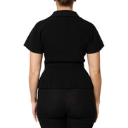 Veste croisée Dolce & Gabbana en laine noire