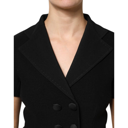 Veste croisée Dolce & Gabbana en laine noire