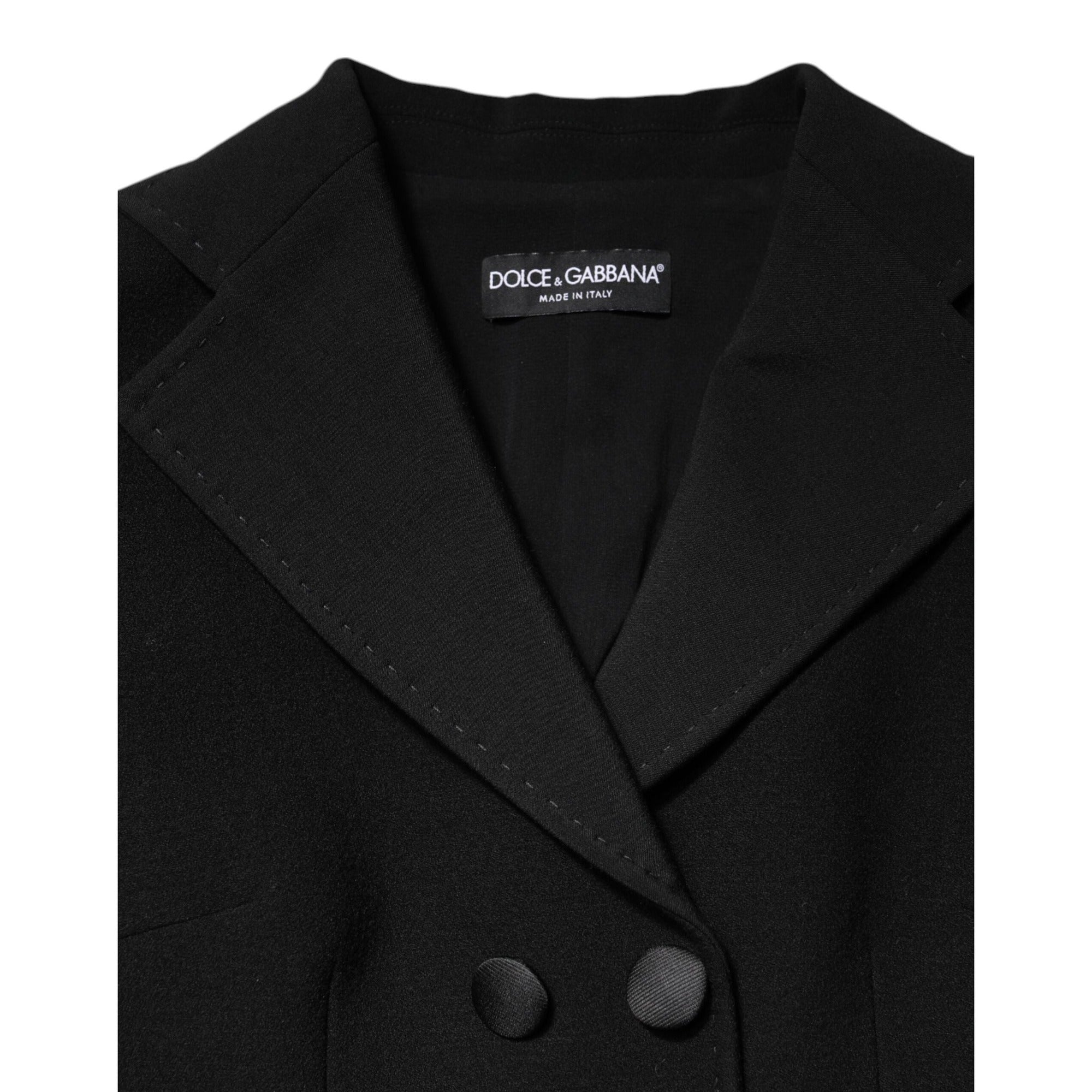 Veste croisée Dolce & Gabbana en laine noire