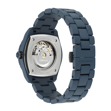 Versace Blue Ceramic Dress Watch