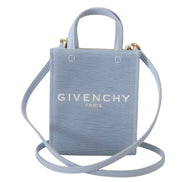 Sac bandoulière Givenchy Vertical Cloud Mini en toile enduite bleue