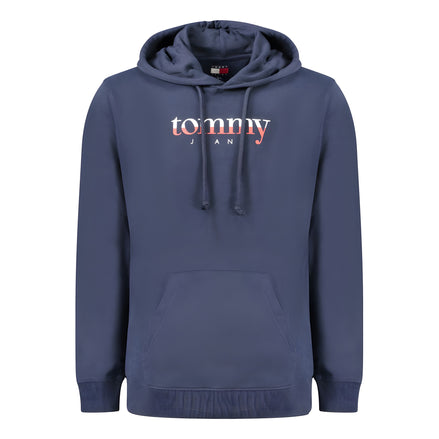 Tommy Hilfiger Blue Cotton Hooded Sweatshirt