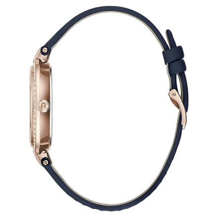 Montre habillée en cuir bleu Furla