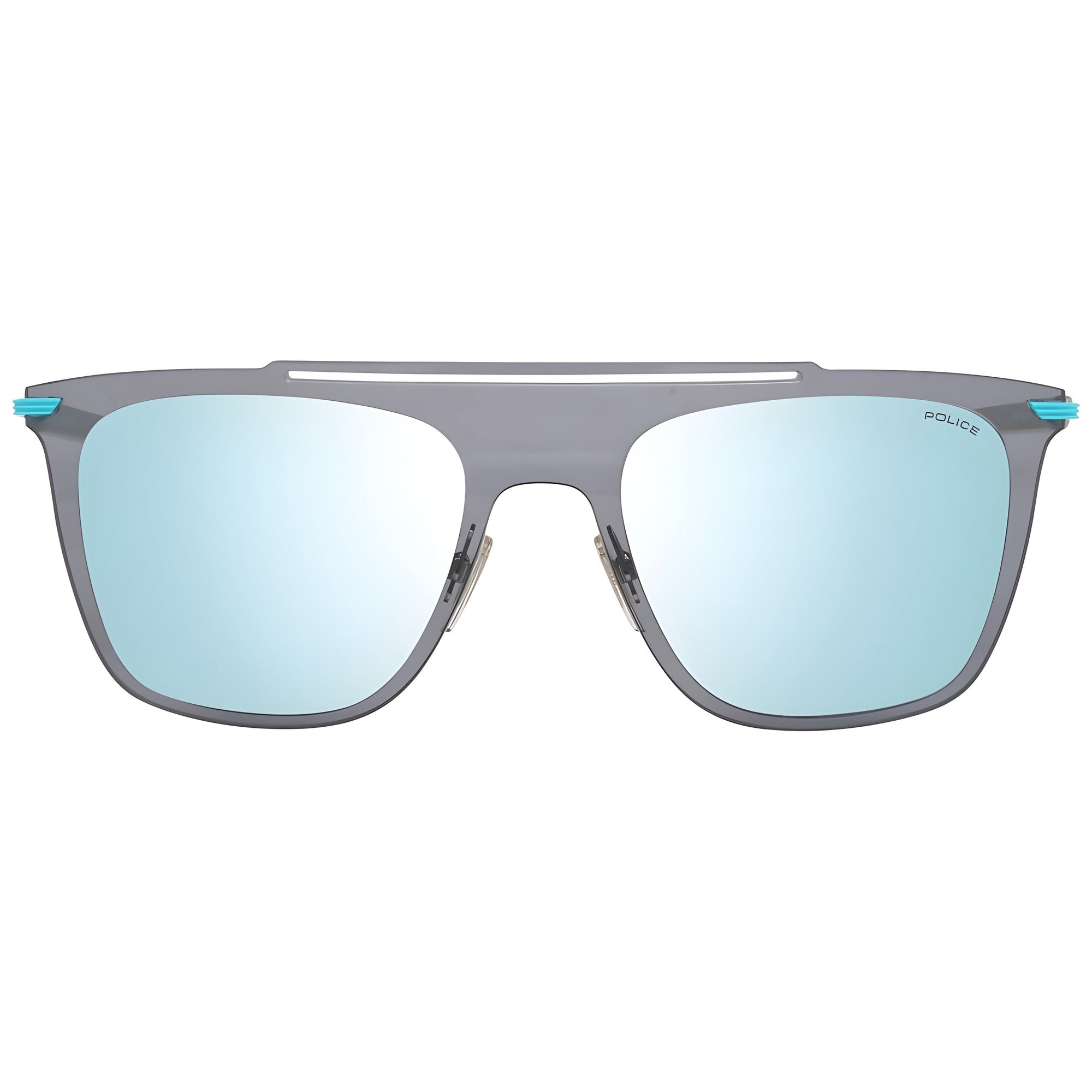 Lunettes de soleil Police en métal bleu et plastique