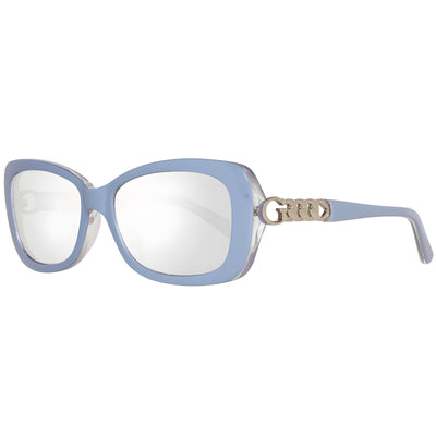 Lunettes de soleil en plastique bleu Guess
