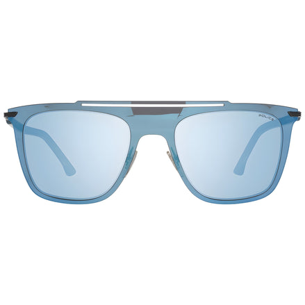 Lunettes de soleil en plastique bleu Police