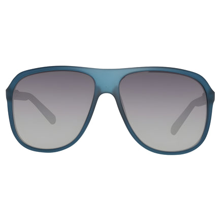Lunettes de soleil en plastique bleu Guess